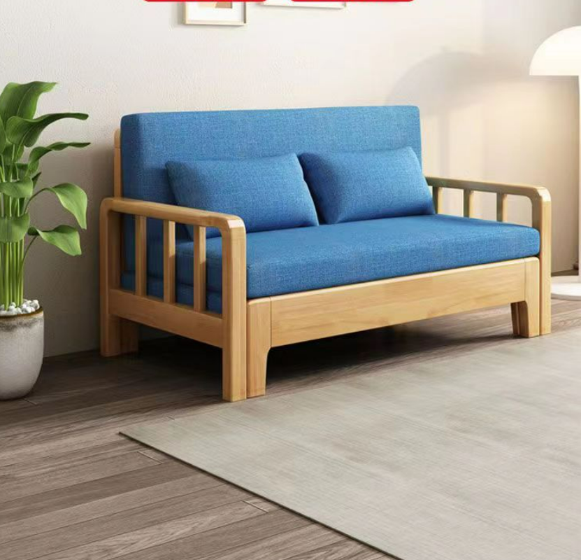 [HOT]Giường Sofa Gấp Gọn Thông Minh Hai Trong Một - Giường Sofa Đa Năng - Giường Gỗ Gấp Gọn ( KÈM ĐỆM )
