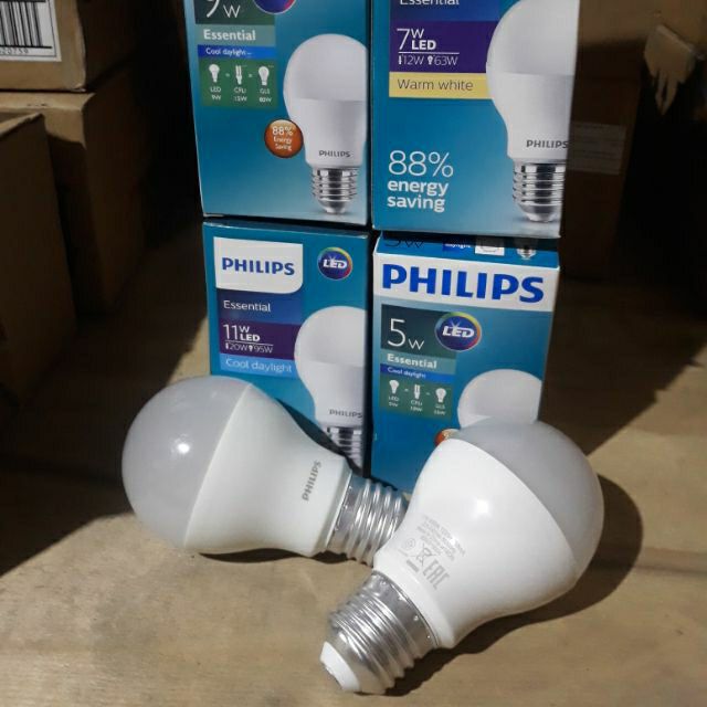 Bóng đèn led bulb Ess 3w 5w 7w 9w 11w E27 Philips