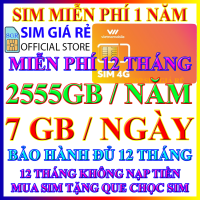 FREESHIP - SIM 4G VIETNAMOBILE TRỌN GÓI 1 NĂM 7GB/NGÀY - 210GB/THÁNG - TỐC ĐỘ CAO - SIM 4G 1 NĂM KHÔNG NẠP TIỀN - SHOP SIM GIÁ RẺ - CHƯA KÍCH HOẠT.