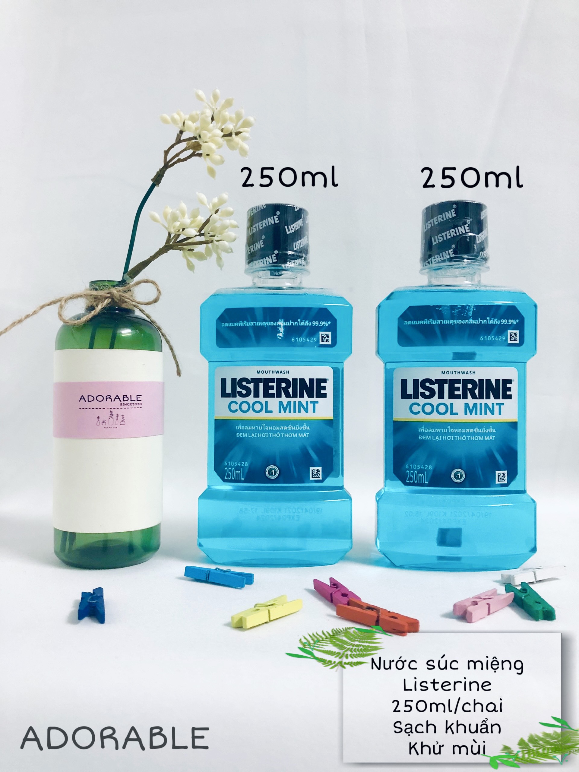 [Hcm]Combo 2 Chai Nước Súc Miệng Listerine Thái Lan 250Ml+250Ml