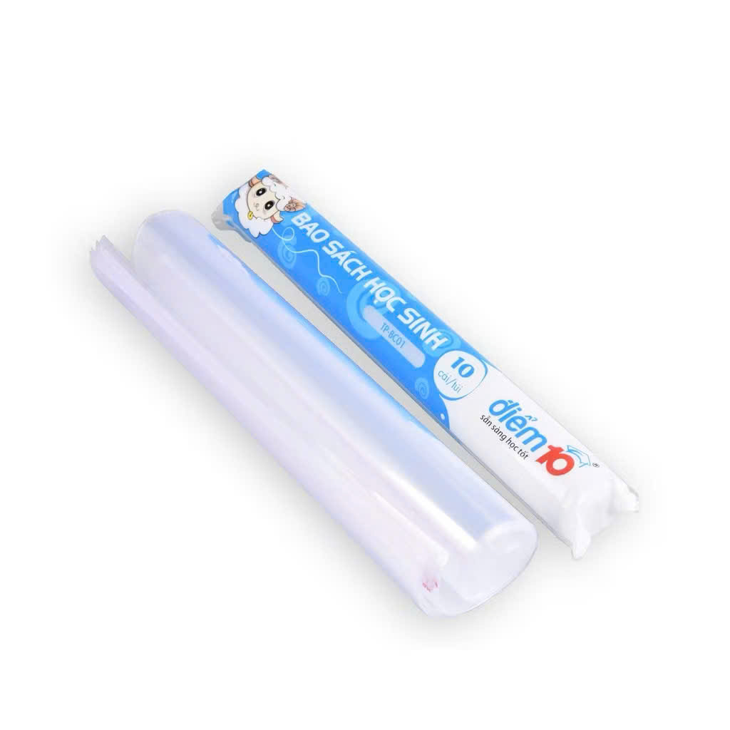Cuộn 10 Tờ Bao Sách Giáo Khoa Loại Dày Điểm 10 Size 26.7cm DB-K26.7