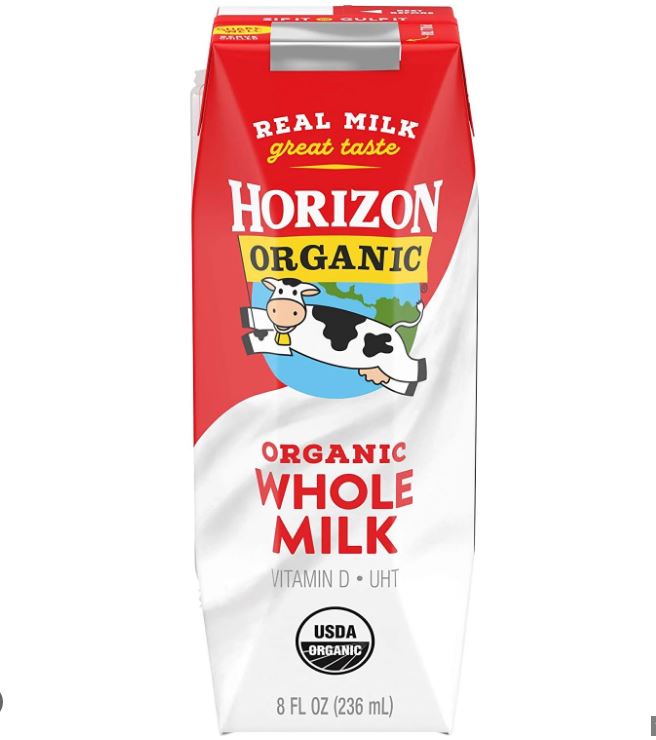 Date 9/24 Sữa Horizon Organic Mỹ - hộp 236ml nguyên kem/ tách béo - Horizon Organic Milk