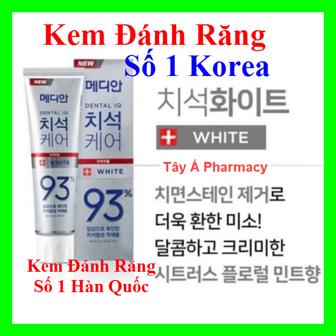 [HCM]Kem đánh răng Hàn Quốc Trắng Răng 93% Median