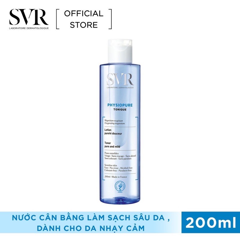 [Hcm]Toner Cân Bằng Cho Da Nhạy Cảm Svr Physiopure Tonique 200Ml