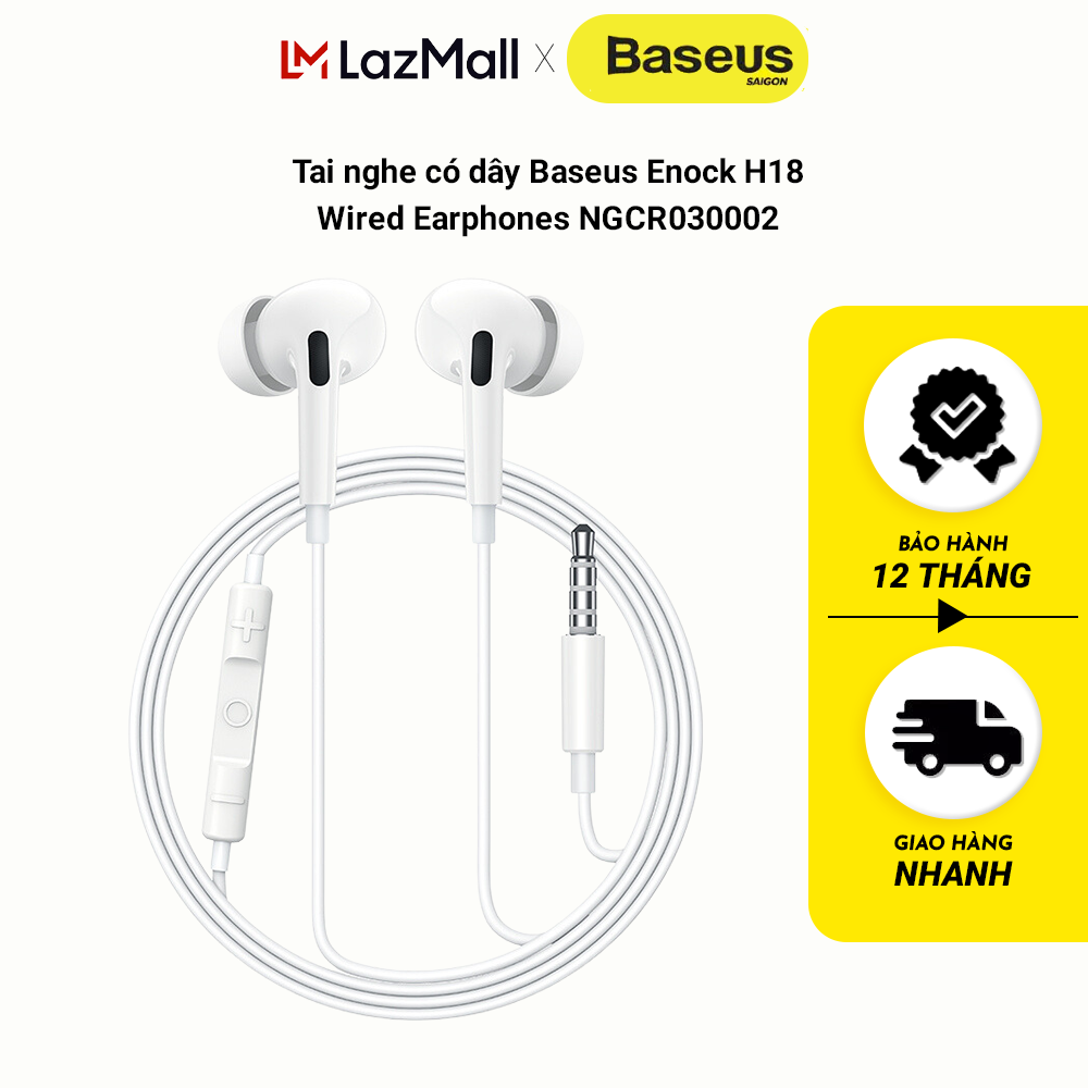 Tai nghe có dây Baseus Enock H18 Wired Earphones NGCR030002