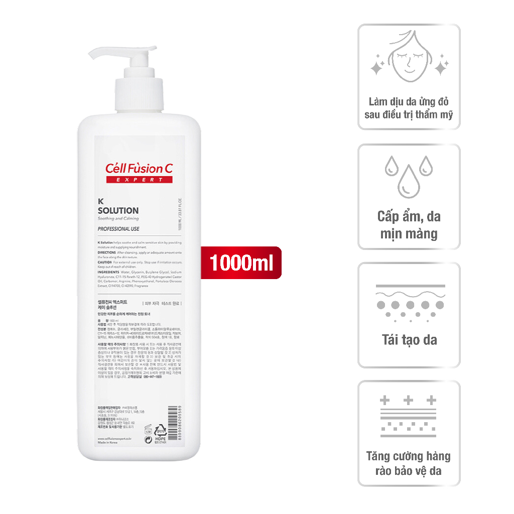 [HSD: 13/09/2025] Nước Cân Bằng Cell Fusion C Expert K Solution (1000ml)