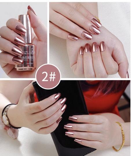 [HCM]Sơn Móng Tay Mau Khô Hiệu Ứng Ánh Kim Tráng Gương SZLIAN 18ML