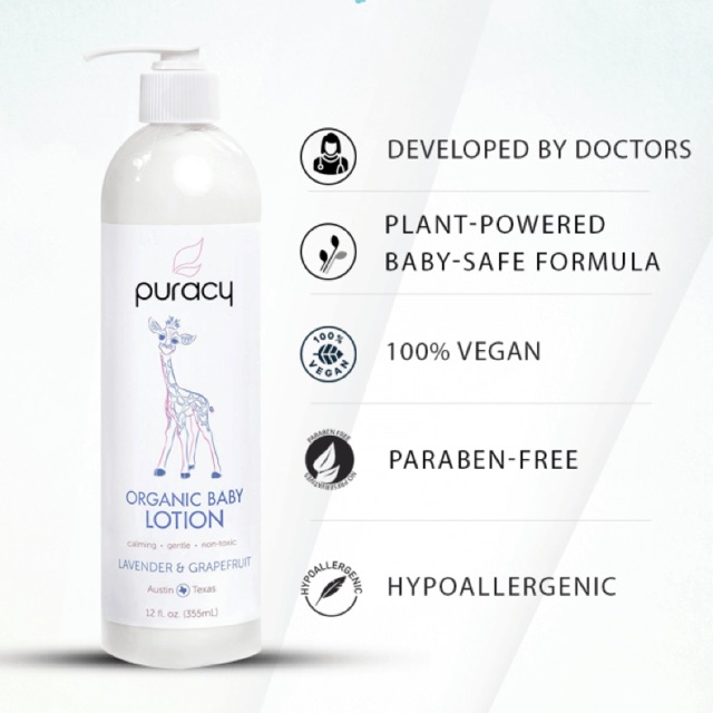 Dưỡng Ẩm Puracy Lotion Cho Mẹ Và Bé Organic 355Ml