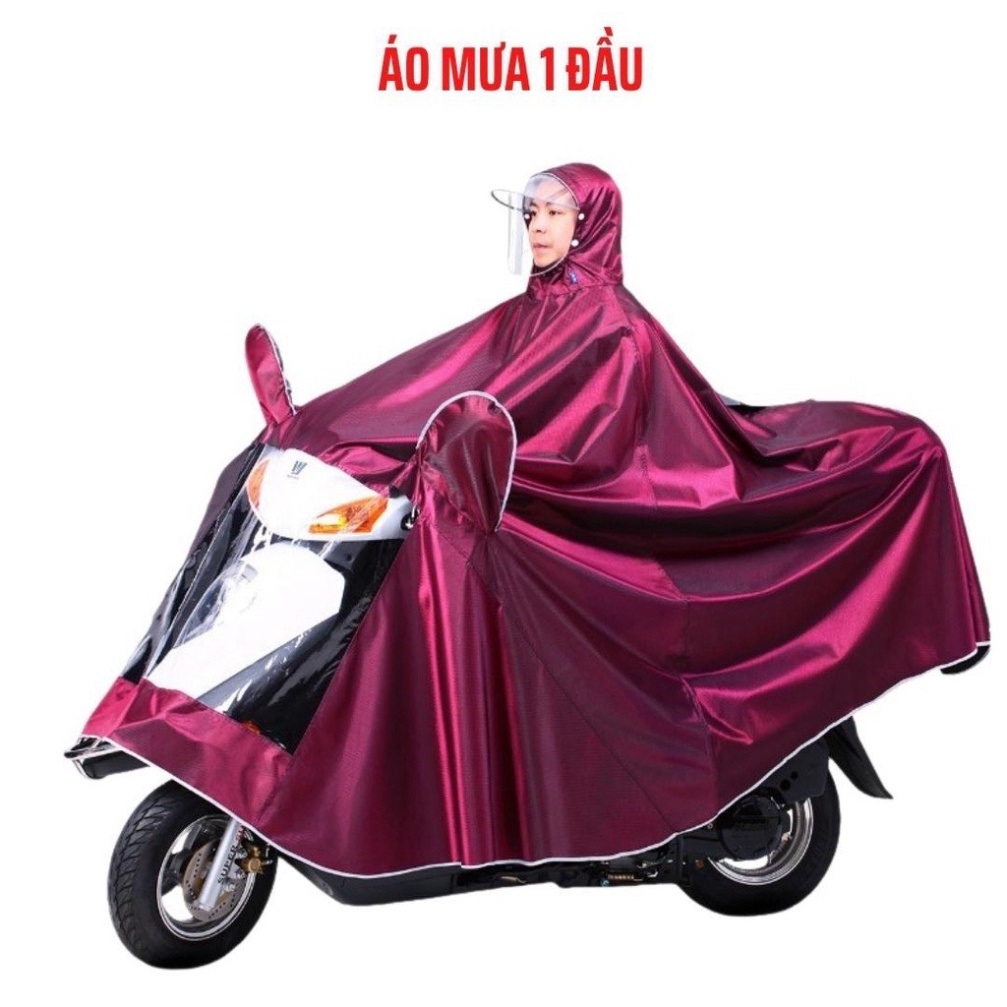 (HCM) Lazada Mall SALE SỐC ÁO MƯA XUẤT NHẬP KHẨU Siêu Rẻ Áo Mưa Quây Siêu To Khổng Lồ Áo Mưa 2 Đầu L