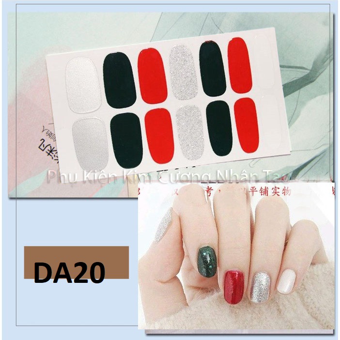 Miếng Sticker Dán Móng Tay Như Đi Tiệm Nail 3D Kháng Nước Bền Chặt - P15