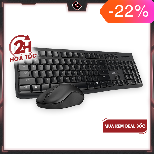 Bàn Phím Và Chuột Không Dây Dareu MK188G - Hàng Chính Hãng