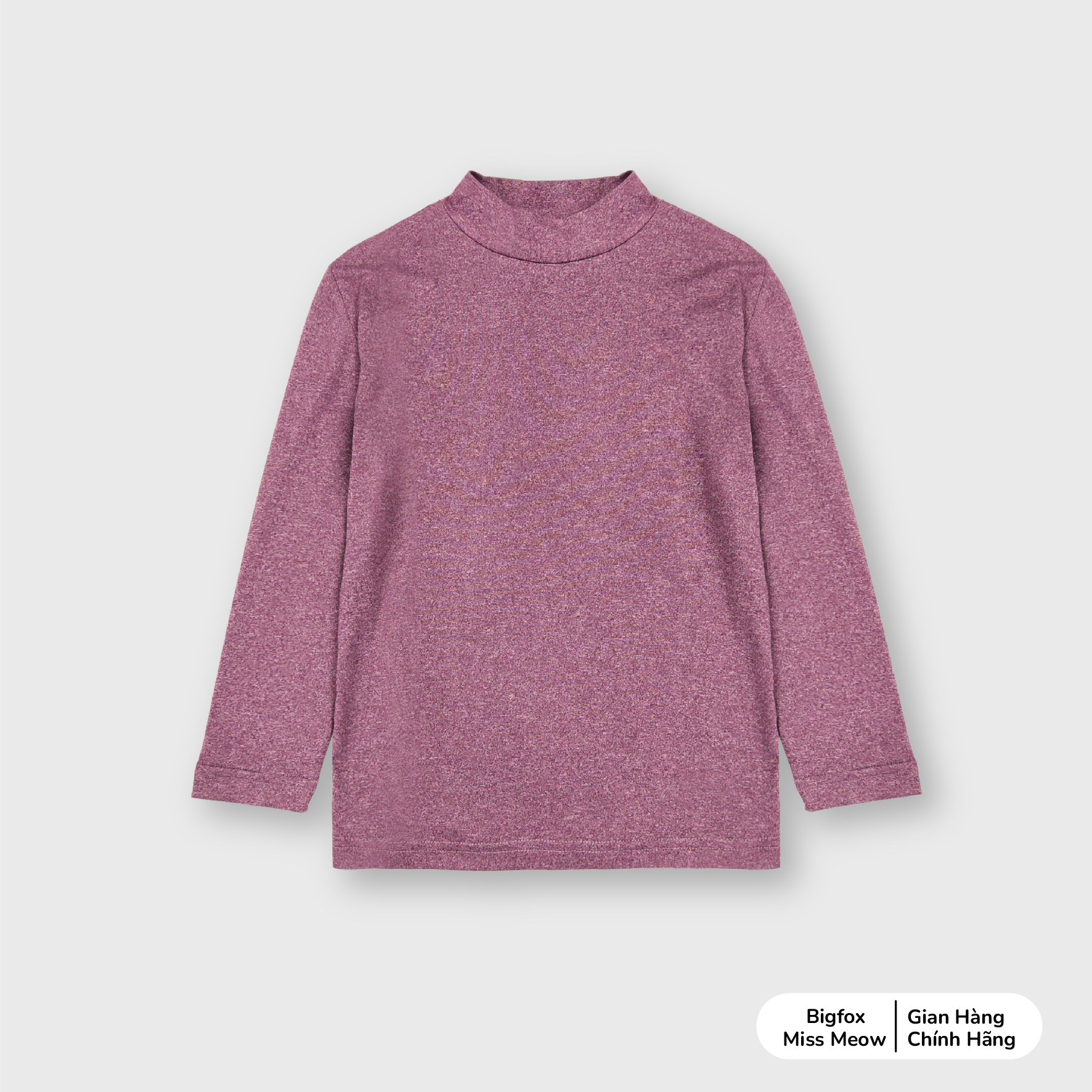 Áo giữ nhiệt cho bé Bigfox Miss Meow size đại áo thun dài tay bé trai bé gái thu đông size trẻ em 34