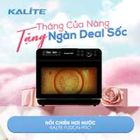 [SP MỚI] Nồi chiên hơi nước Kalite STEAM FUSION PRO ột phá công nghệ 4-in-1: Chiên giòn hấp mềm nướng thơm rã đông nhanh Dải nhiệt 30 – 250°C 128 chế độ nấudung  20 lít bảo hành 24 tháng