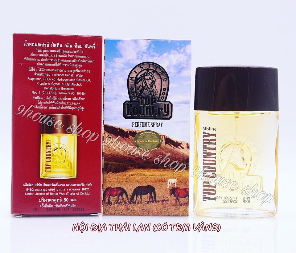 Nước Hoa Nam Top Country Mistine Thái Lan 50Ml