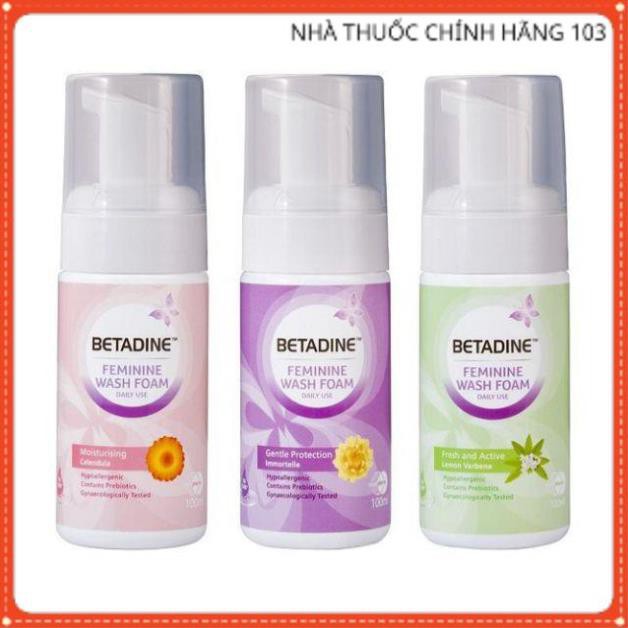 Bọt & gel vệ sinh phụ nữ betadine feminine wash foam 100ml cam kết sản phẩm đúng mô tả chất lượng đảm bảo an toàn đến sức khỏe người sử dụng