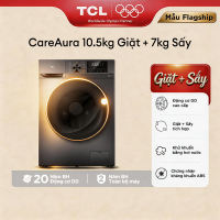【Máy Giặt & Sấy】TCL CareAura Giặt 10.5kg + Sấy 7kg - Động Cơ DD Cao Cấp - Kháng Khuẩn ABS-  TWD105-P122DG - Máy Giặt Sấy Cửa Trước - Bảo Hành Động Cơ 20 Năm - 【 FREE LẮP ĐẶT CƠ BẢN TOÀN QUỐC】
