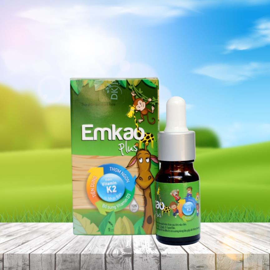 Vitamin D3 Emkao Plus 5ml Giúp Bé Phát Triển Chiều Cao Và Hệ Xương