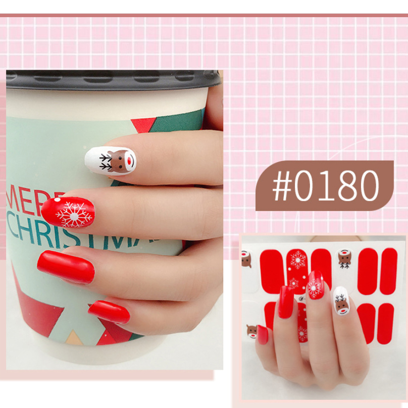 Bộ 14 sticker dán móng tay trang trí 3D