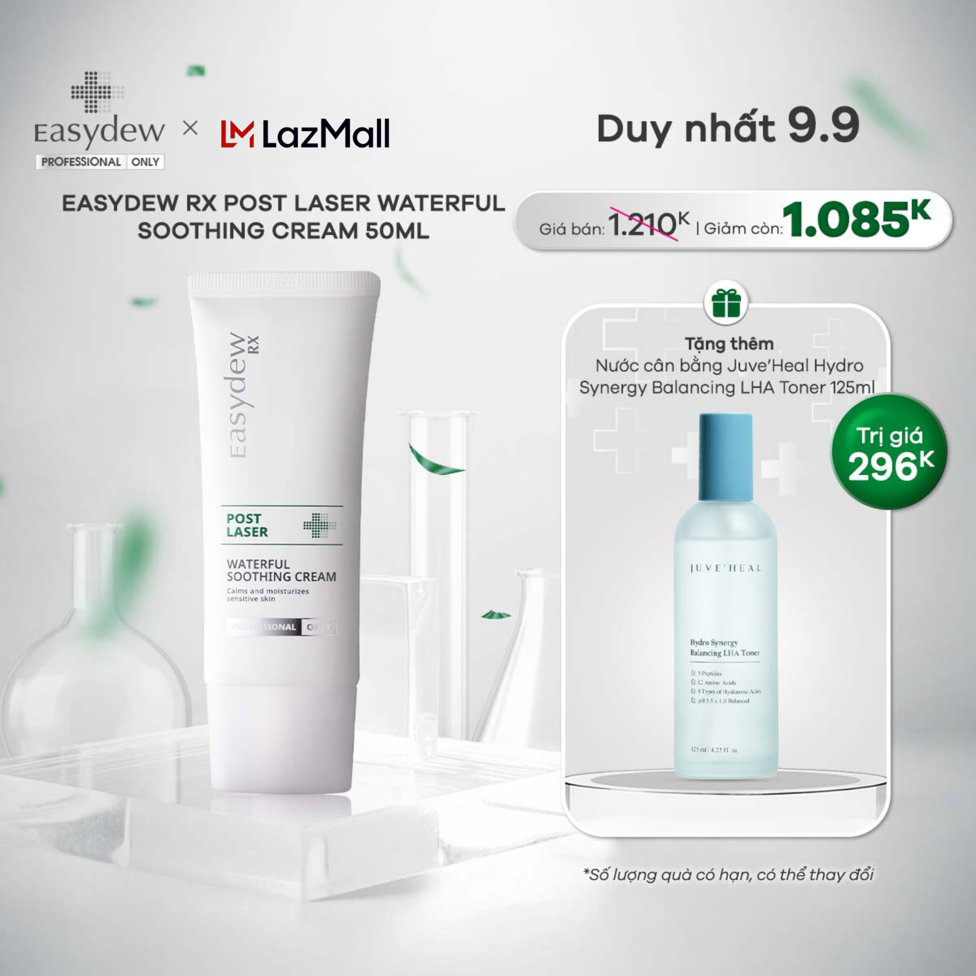 [MALL] Kem Dưỡng Phục Hồi Da Sau Tổn Thương Laser Lăn Kim Peel Da Easydew Rx Post Laser Waterful Soo