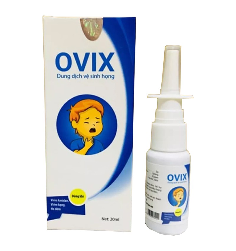 Xịt mũi họng Ovix Baby - Ovix Baby VA 20ml. Dung dịch vệ sinh mũi họng