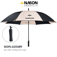 Ô dù Golf 2 tầng cao cấp 30 inch LUXURY Nason Umbrella  - Chống lật trong gió to - Vải chống thấm chống tia UV