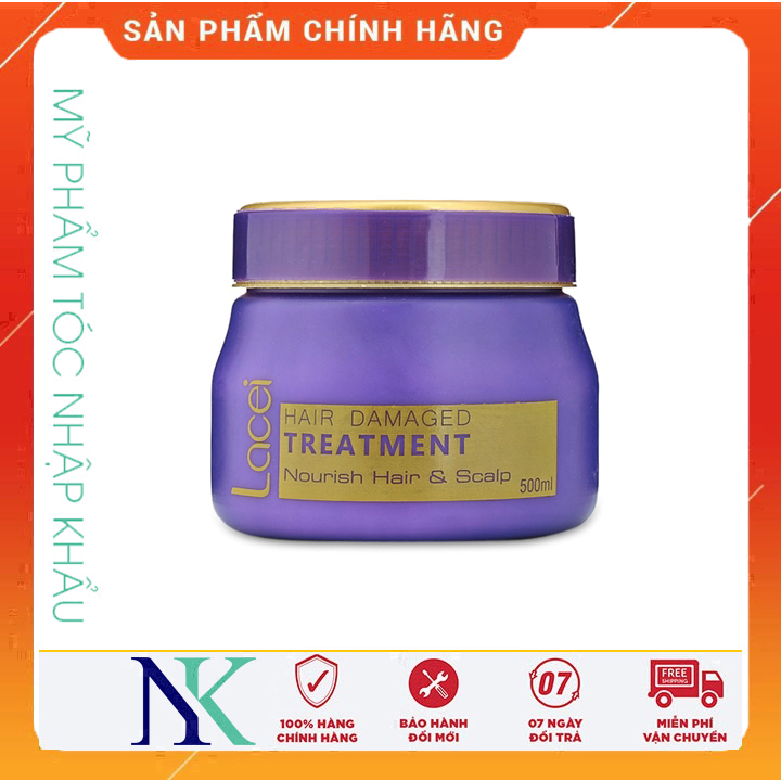 [HCM]Hấp Dầu Lacei Hair Damaged Treatment Dưỡng Ẩm Cho Tóc Khô 500Ml