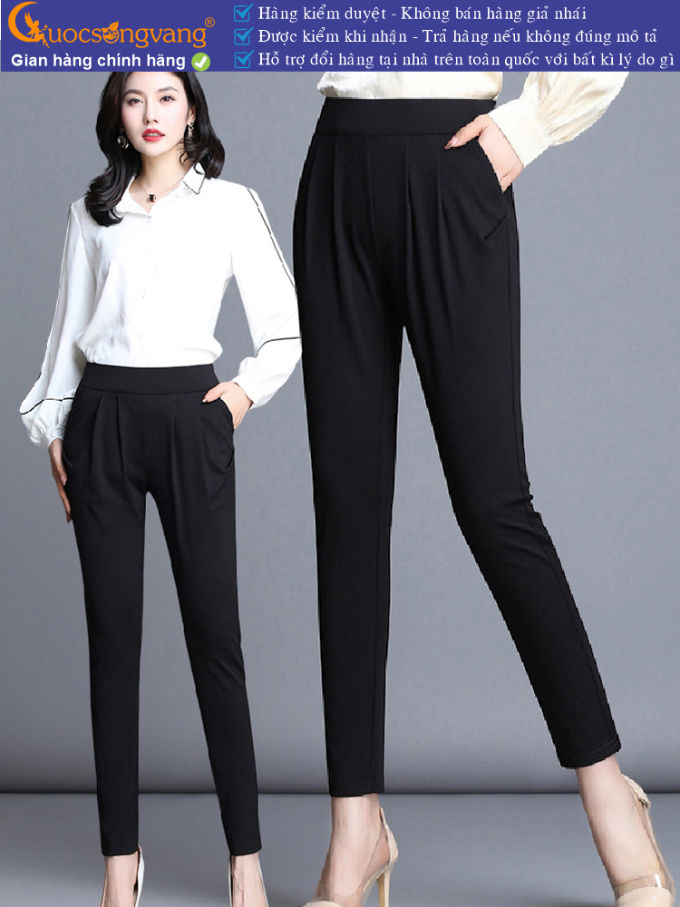 Quần tây công sở nữ kiểu baggy lưng thun co giãn 4 chiều GLQ095 Cuocsongvang