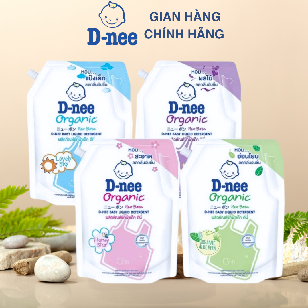 [ GIÁ SIÊU SỐC ] Nước Giặt Dnee Thái Lan Tem Chính hãng Công Ty Dnee Oganic an toàn cho da em bé Dạng Túi 1400mlHương Thơm Dịu Nhẹ Bền Lâu An Toàn Khi Sử Dụng..!