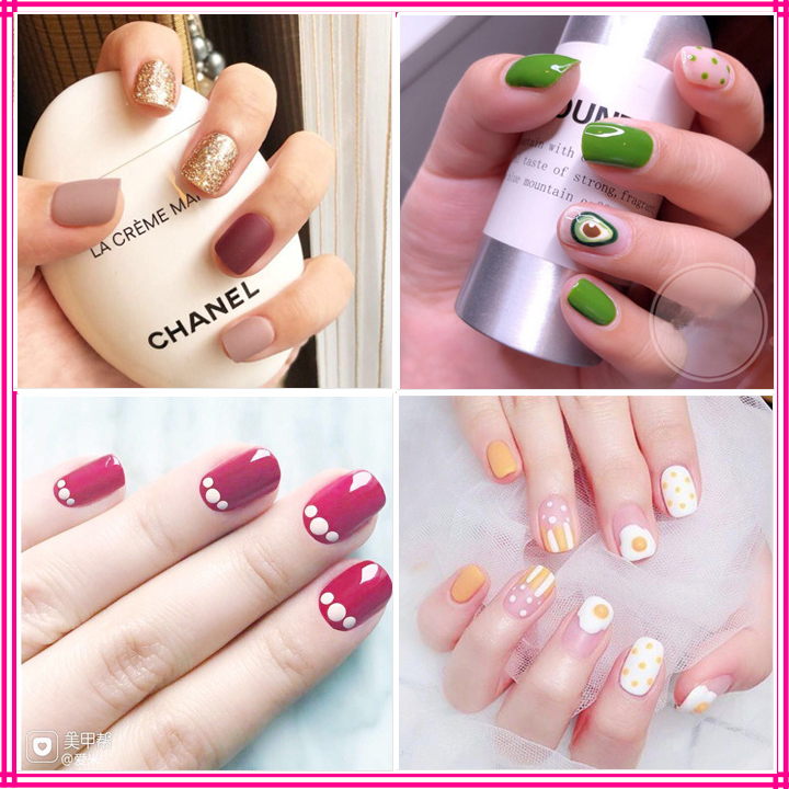 Móng tay giả  miếng dán móng tay chân  hình  3D  rẻ đẹp  trang trí cho móng nhanh tiện lợi mẫu mới nhất