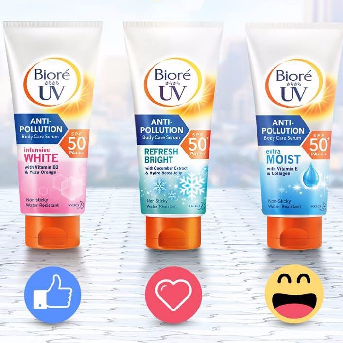 Serum Chống Nắng Dưỡng Thể Kháng Bụi - Trắng Sáng Mịn Màng Biore UV  150ml