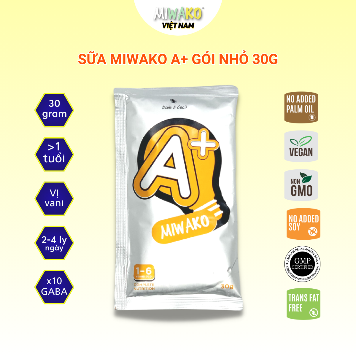 Sữa Miwako A+ Vị Vani Miwako Vị Gạo và Miwakoko Vị Cacao Hộp 700g Túi 300g Bổ Sung Dinh Dưỡng Hoàn C