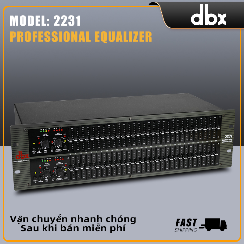 DBX 2231 Lọc Xì Âm Thanh Equalizer Nhập Khẩu Chính Hãng -Lọc Tiếng Cao Cấp Bộ Chỉnh Âm Chuyên Nghiệp