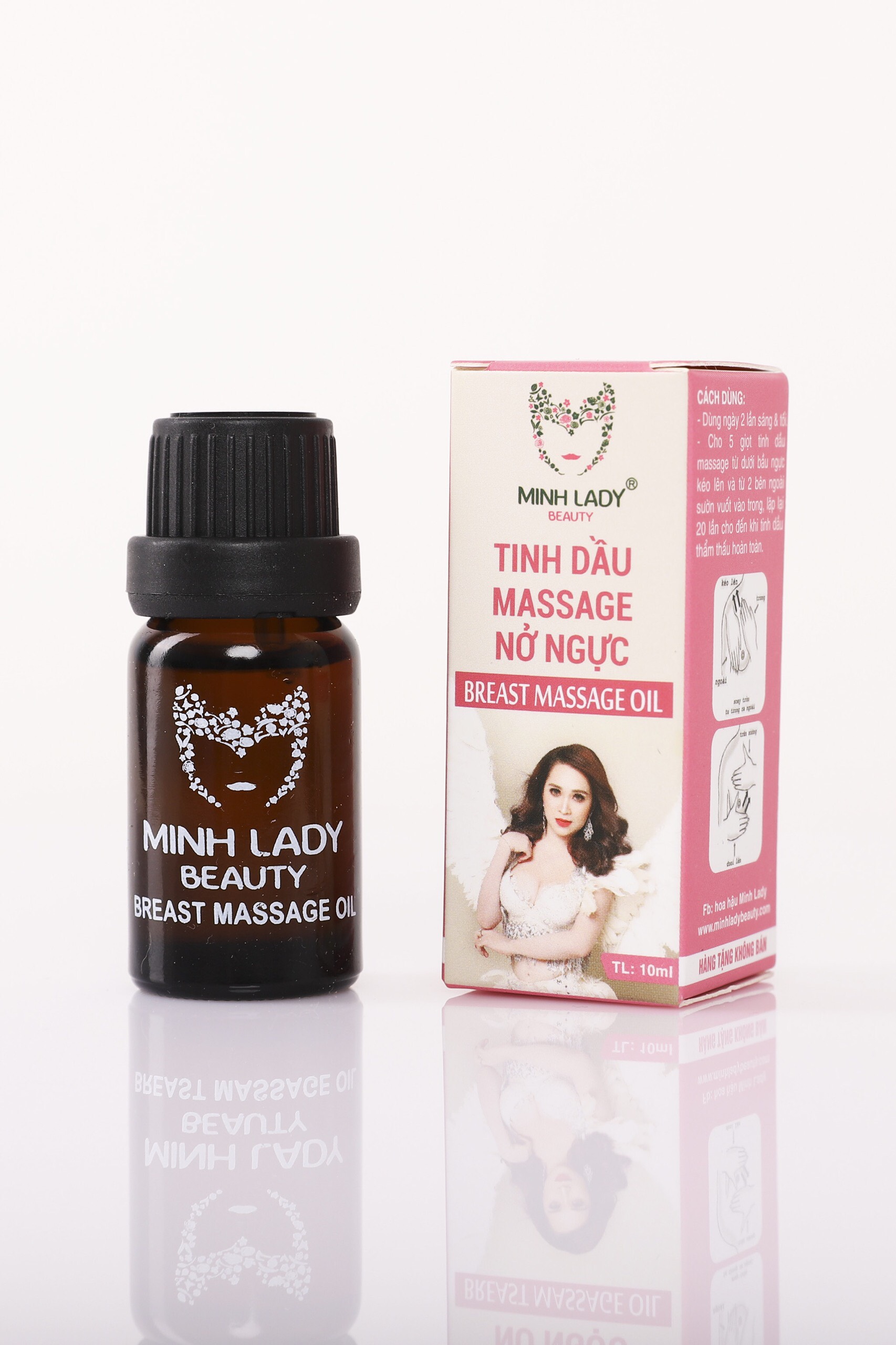 [Hcm]{Hàng Tặng} Tinh Dầu Matxa Tăng Vòng 1 Minh Lady Beauty