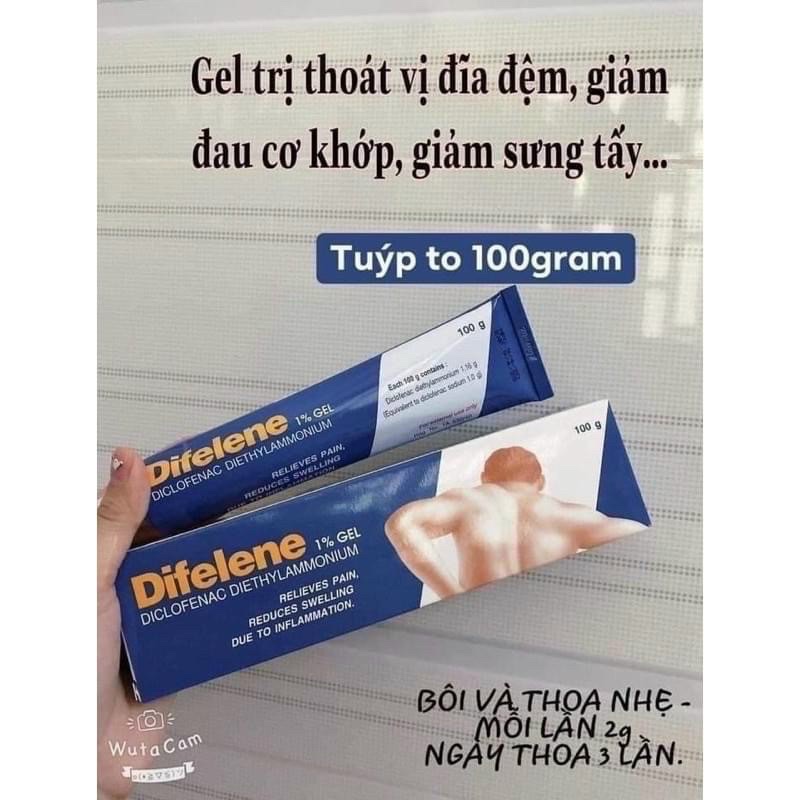 [HCM]Kem bôi Thoát Vị Đĩa Đệm Và Đau Nhức Xương Khớp Difelene 100g Thái Lan