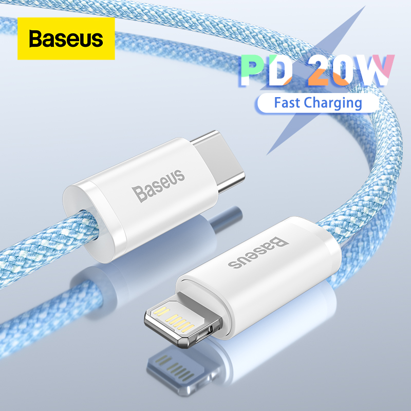 Cáp USB C Baseus PD 20W Dây Sạc iPhone Sạc Nhanh cho iPhone Sạc nhanh cho iPhone Cáp dữ liệu USB type C