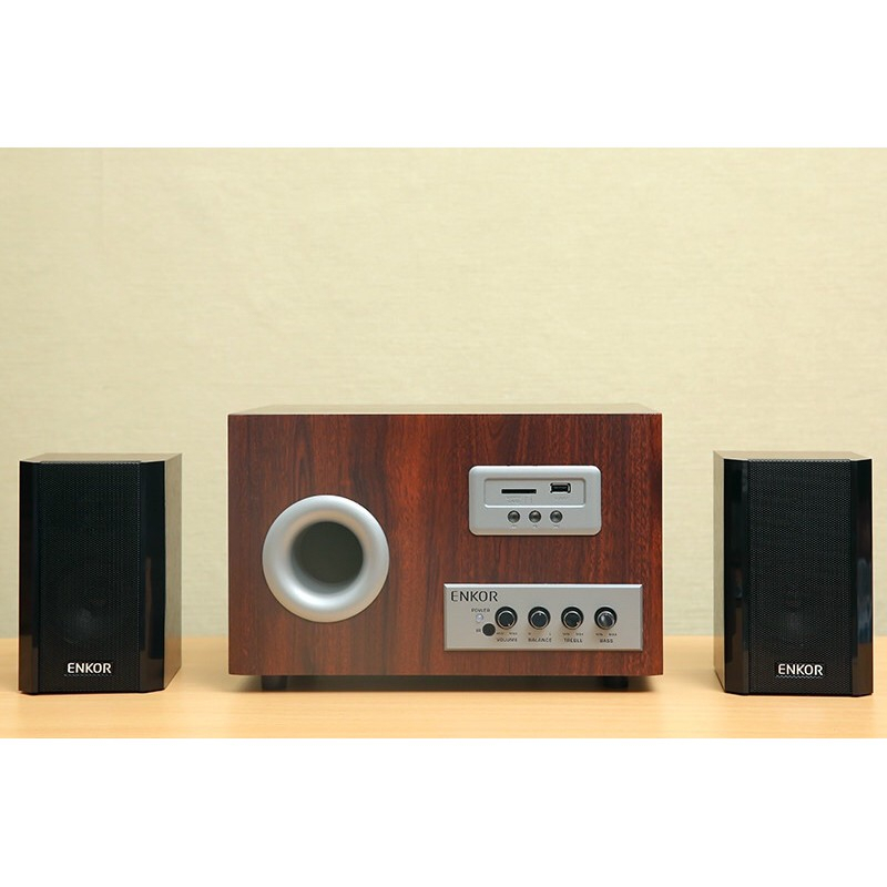 Loa vi tính 2.1 Enkor S2850 Nâu ( Thanh Lý )
