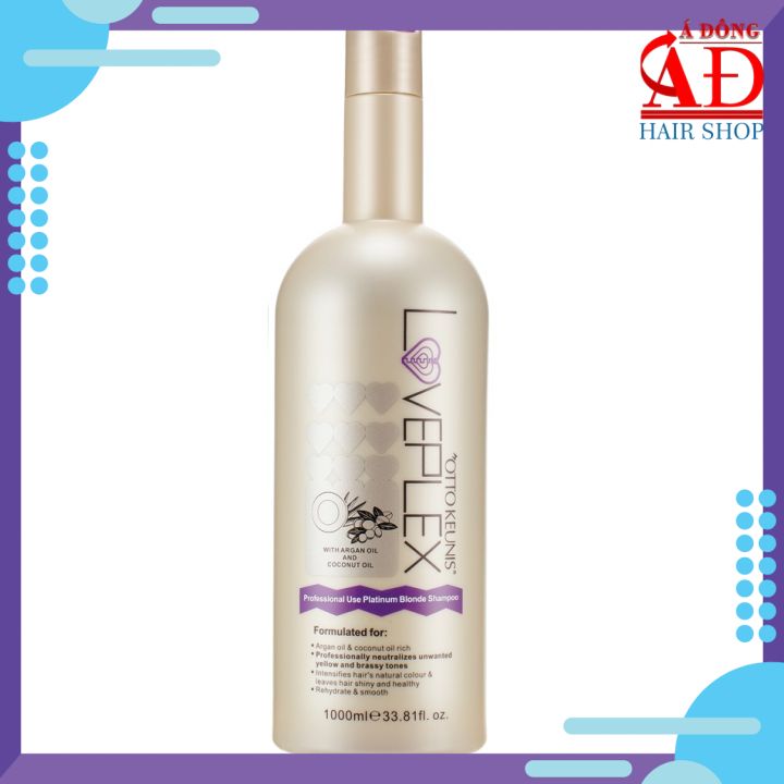 Ottokeunis Loveplex Platinum Blonde Shampoo Dầu Gội Bạch Kim Chuyên Nghiệp 1000Ml