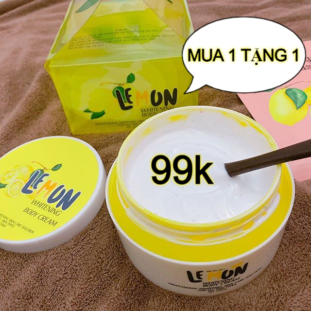 [Hcm]Mua 1 Tặng 1 - Siêu Phẩm - Kem Body Chanh Lemon Cực Hot - 250Gr