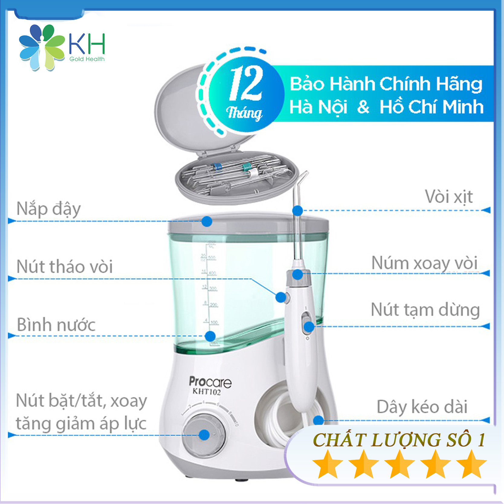 Máy Tăm Nước Gia Đình Procare Kht102