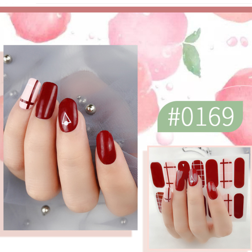 Bộ 14 sticker dán móng tay trang trí 3D