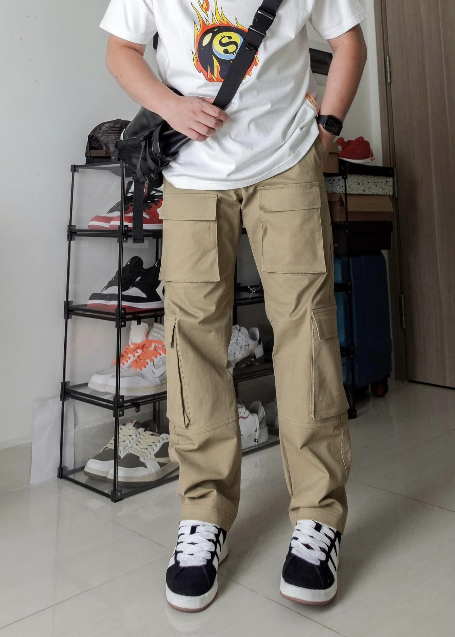 Quần Jogger Kaki - JG5 Quần Jogger Kaki Nam Túi Hộp Cao Cấp Chuẩn Hàng Xuất MQ LUXURY 68