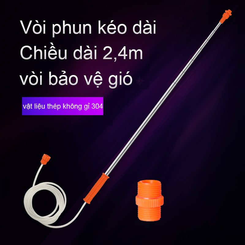 Cần Rút Tưới Hoa Cần phun xịt inox rút dùng cho bình phun xịt thuốc nối đồng thau Thuốc Trừ Sâu Cây 