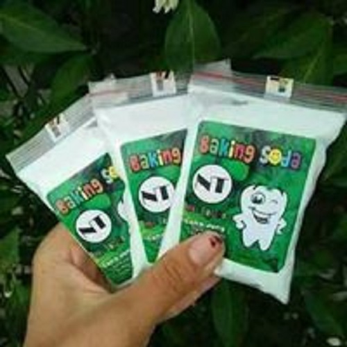 Set 3 Gói Bột Làm Trắng Răng Baking soda Mix Bạc Hà 50g x 3 Gói