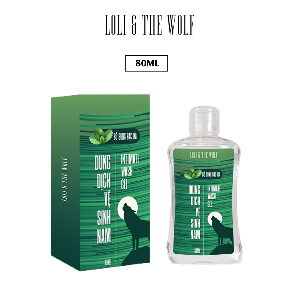 Dung Dịch Vệ Sinh Nam Extra Mint Dịu Nhẹ Lành Tính Chai 80Ml Nhỏ Gọn - Loli & The Wolf