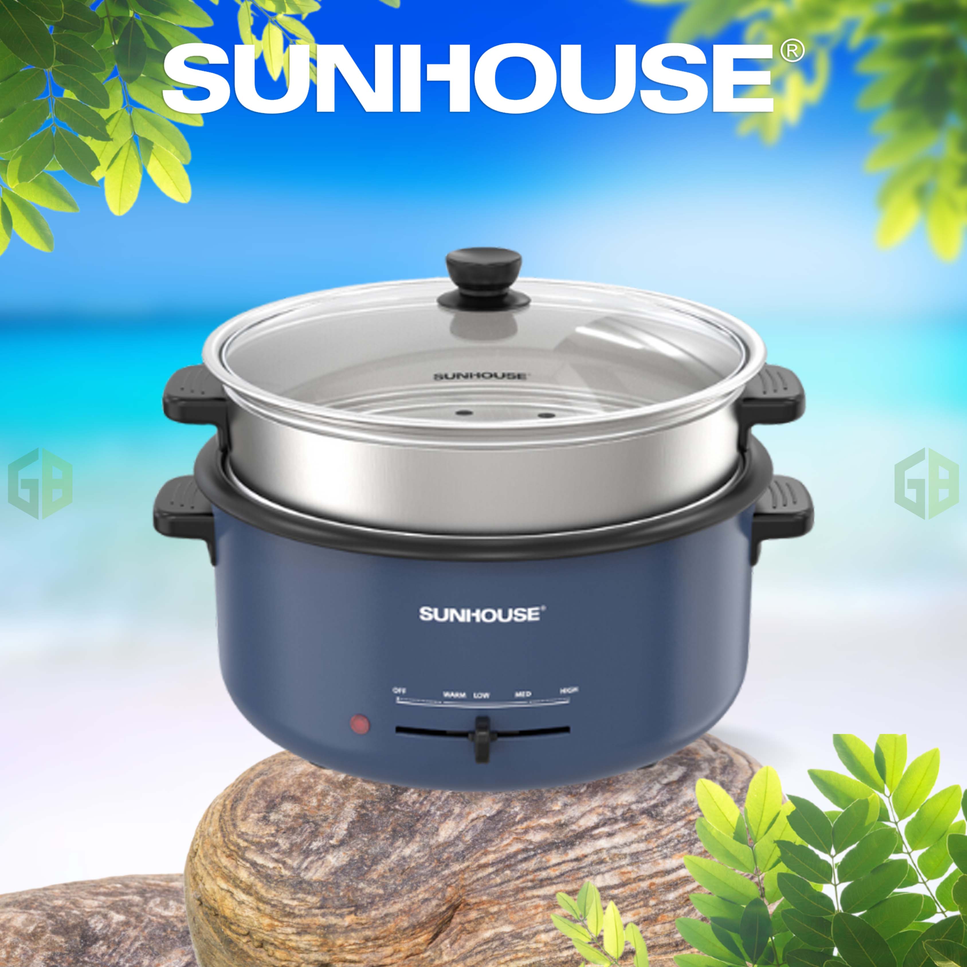 Lẩu điện hấp 3.5L SUNHOUSE SHD4524
