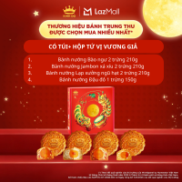 [PHÂN LOẠI TÚI + HỘP]Combo 4 bánh trung thu Kinh Đô ″Nguyệt Viên Tứ Sắc″ (4 bánh x 150g)