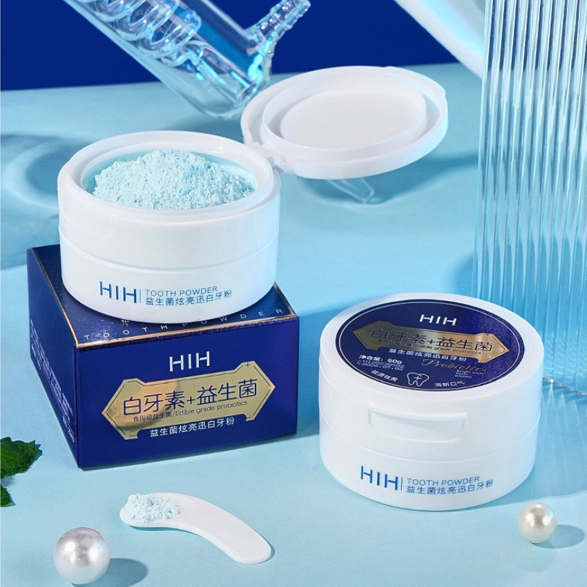 [HIỆU QUẢ}Bột Trắng Răng HIH Brightening Khử Ố VàngMùi Hôi Miệng Giảm Viêm Và chảy Máu Chân Răng Hỗ 