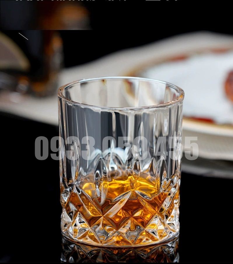 Ly rock thủy tinh cao cấp uống rượu cốc thủy tinh kiểu kim cương pha lê uống rượu Pháp cốc uống whisky Ly uống rượu vang sâm panh Ly uống whisky sang trọng wine glass