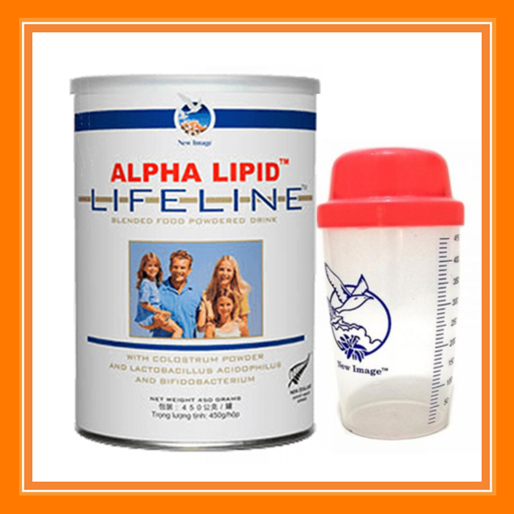 [Combo Sữa + bình lắc] Sữa non Alpha Lipid Lifeline New Zealand 450g