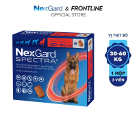 [Combo 02 hộp] NexGard SPECTRA - Viên nhai mềm phòng và trị nội ngoại ký sinh dành cho Chó - 2 hộp 6 viên